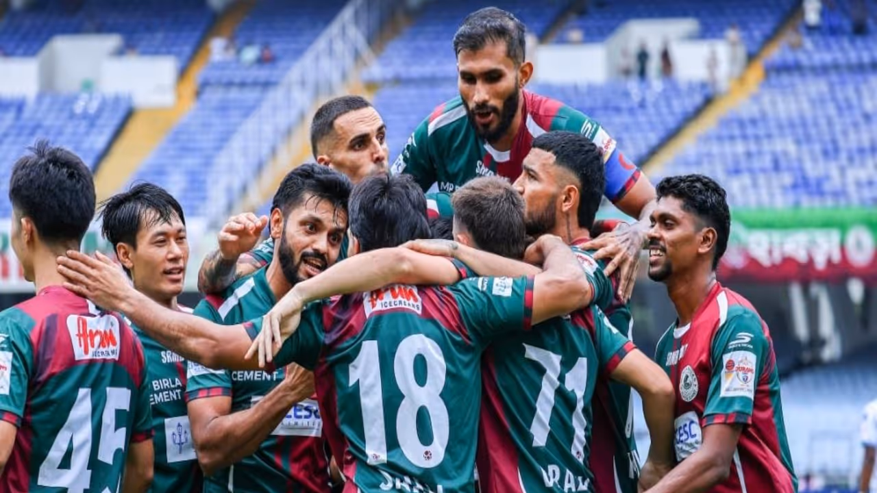Mohun Bagan Super Giant celebrating. (Photo: AIFF/Durand Cup) Mohun Bagan Super Giant celebrating. (Photo: AIFF/Durand Cup)