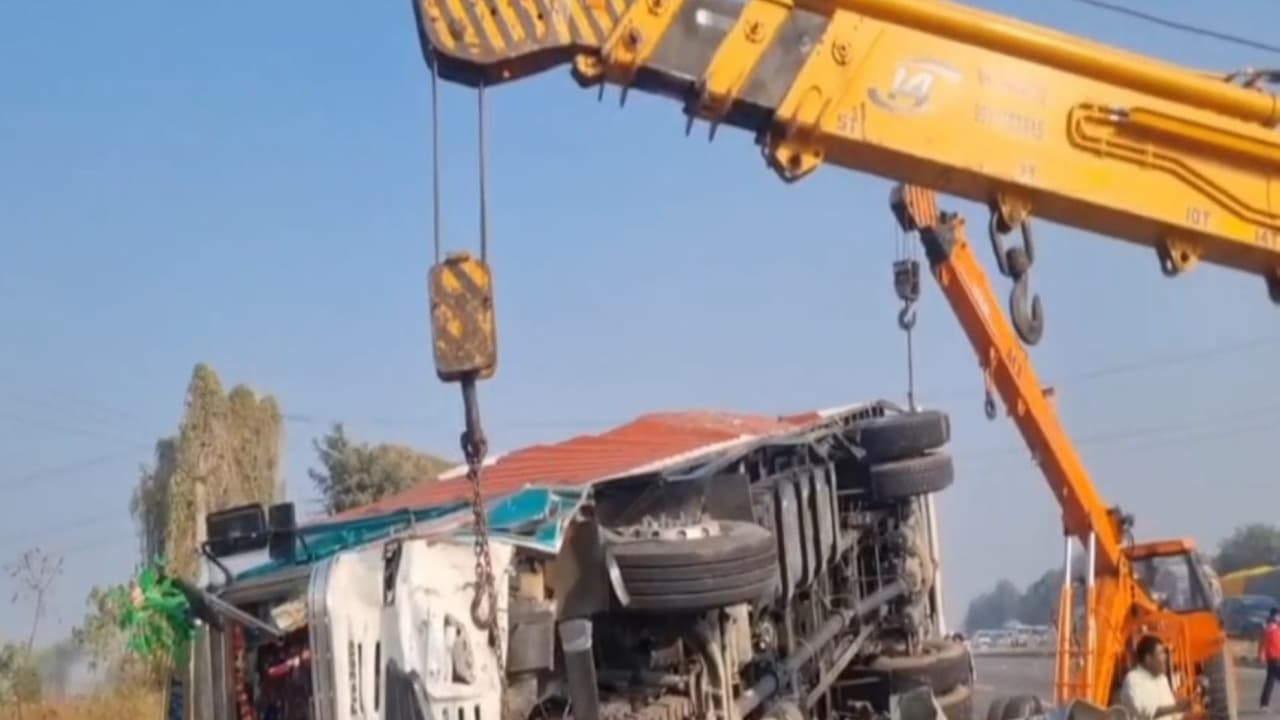 Road accident in Karnal, Haryana. (Photo/ANI)