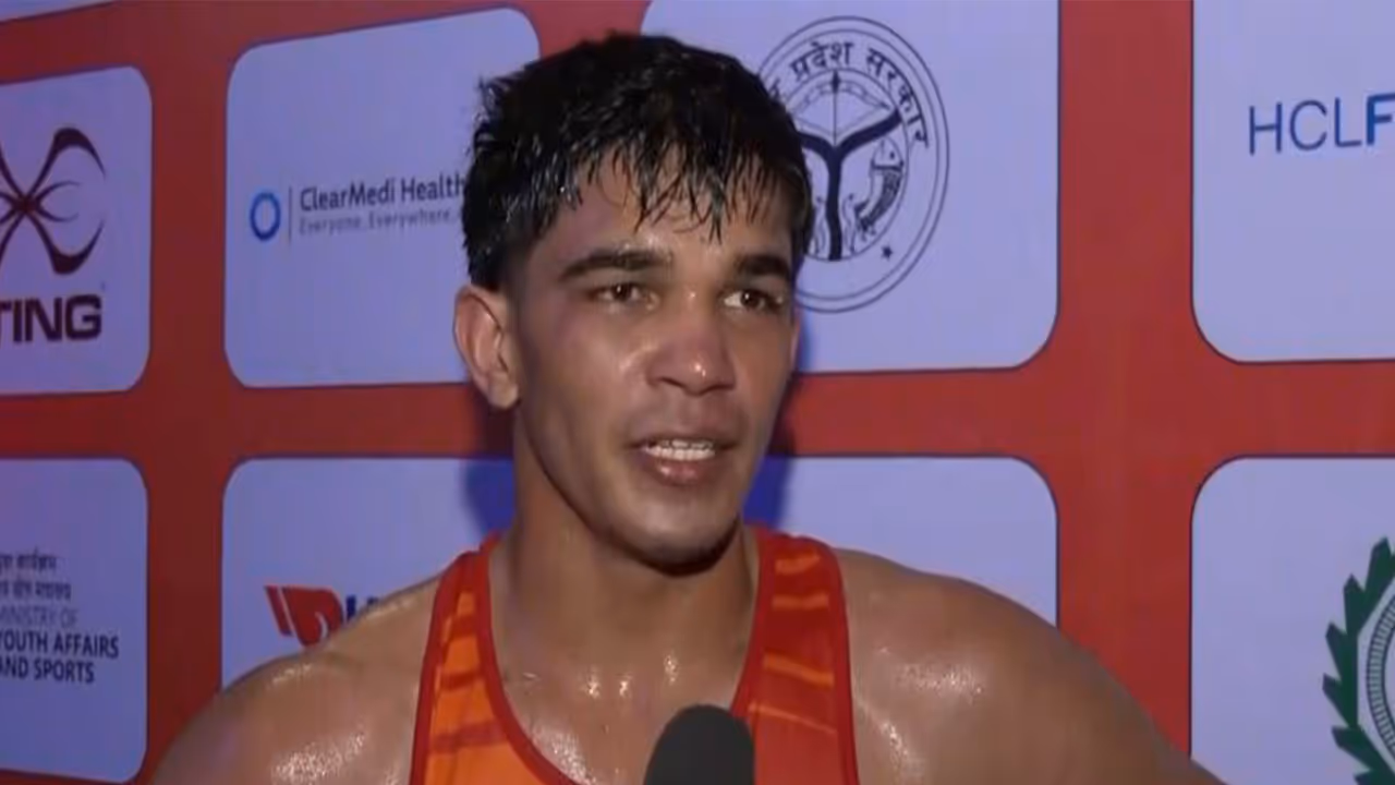 Indian boxer Ankush Phangal. (Photo/ANI) 
