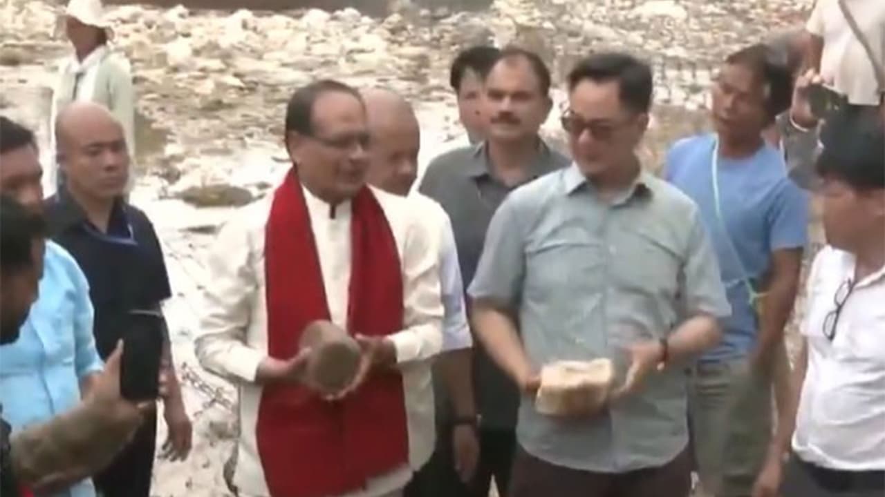Union Ministers Kiren Rijiju and Shivraj Singh Chouhan in Arunachal Pradesh (Photo/ANI) Union Ministers Kiren Rijiju and Shivraj Singh Chouhan in Arunachal Pradesh (Photo/ANI)