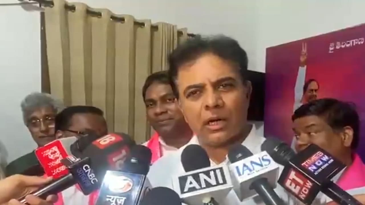 BRS working president KT Rama Rao (Photo/ANI) BRS working president KT Rama Rao (Photo/ANI)