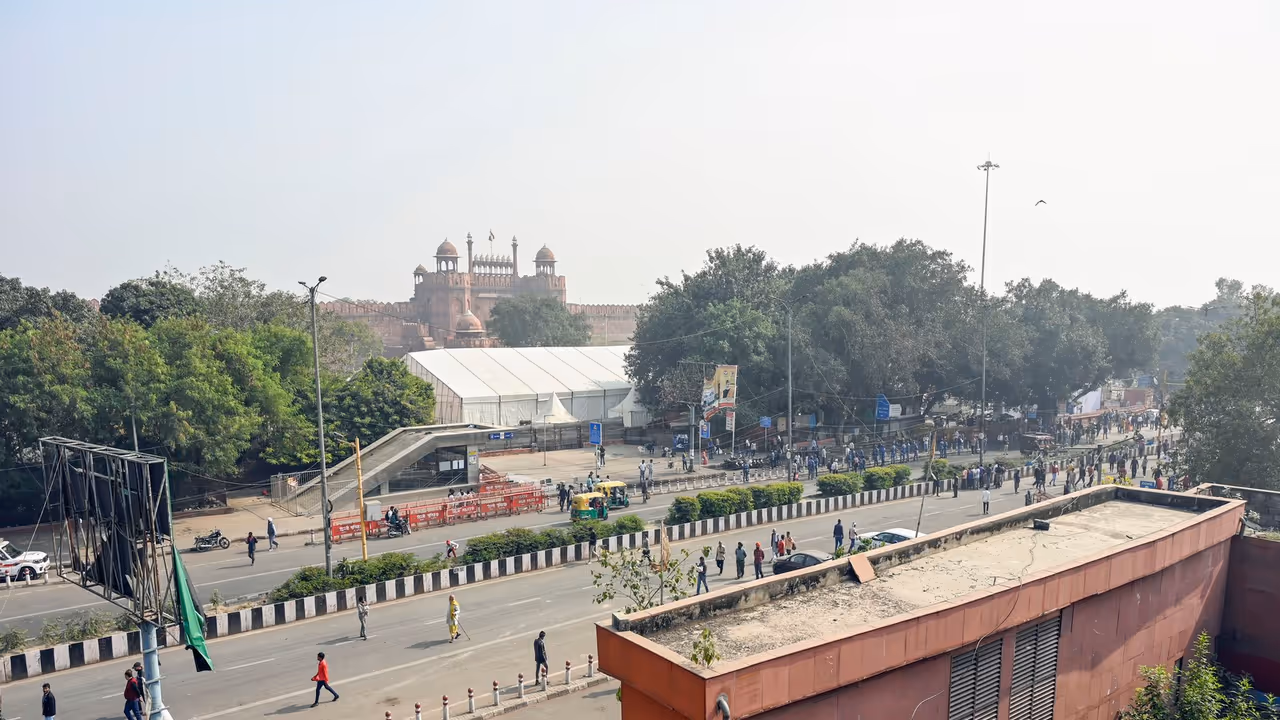 Area near the Red Fort (Photo/ANI) Area near the Red Fort (Photo/ANI)