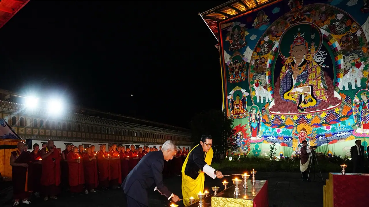 'Ashirvaas ka Diya' lighting in Bhutan (Photo/X@DrSJaishankar) 'Ashirvaas ka Diya' lighting in Bhutan (Photo/X@DrSJaishankar)