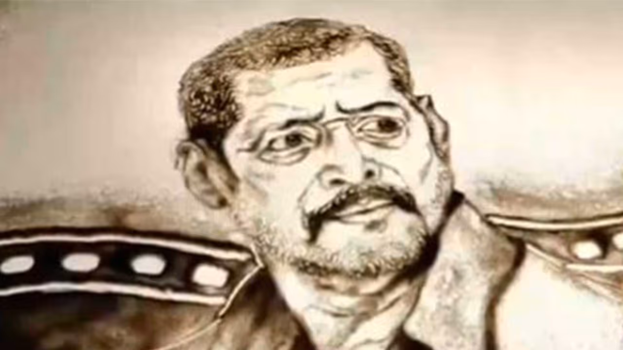 Sand art in honour of Nana Patekar (Photo/ANI) Sand art in honour of Nana Patekar (Photo/ANI)
