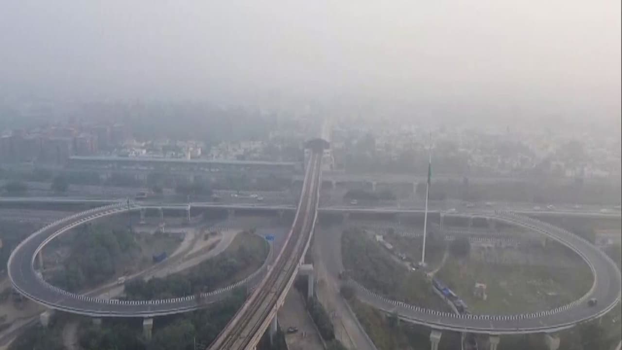 A drone visual of Mayur Vihar and surrounding areas (Photo/ANI) A drone visual of Mayur Vihar and surrounding areas (Photo/ANI)