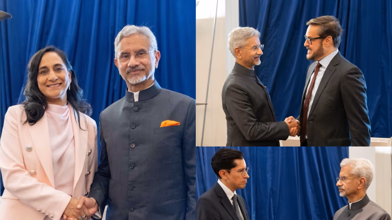 EAM Jaishankar holds meetings with Canada, Mexico, Venezuela counterparts (Photo/X@DrSJaishankar) EAM Jaishankar holds meetings with Canada, Mexico, Venezuela counterparts (Photo/X@DrSJaishankar)