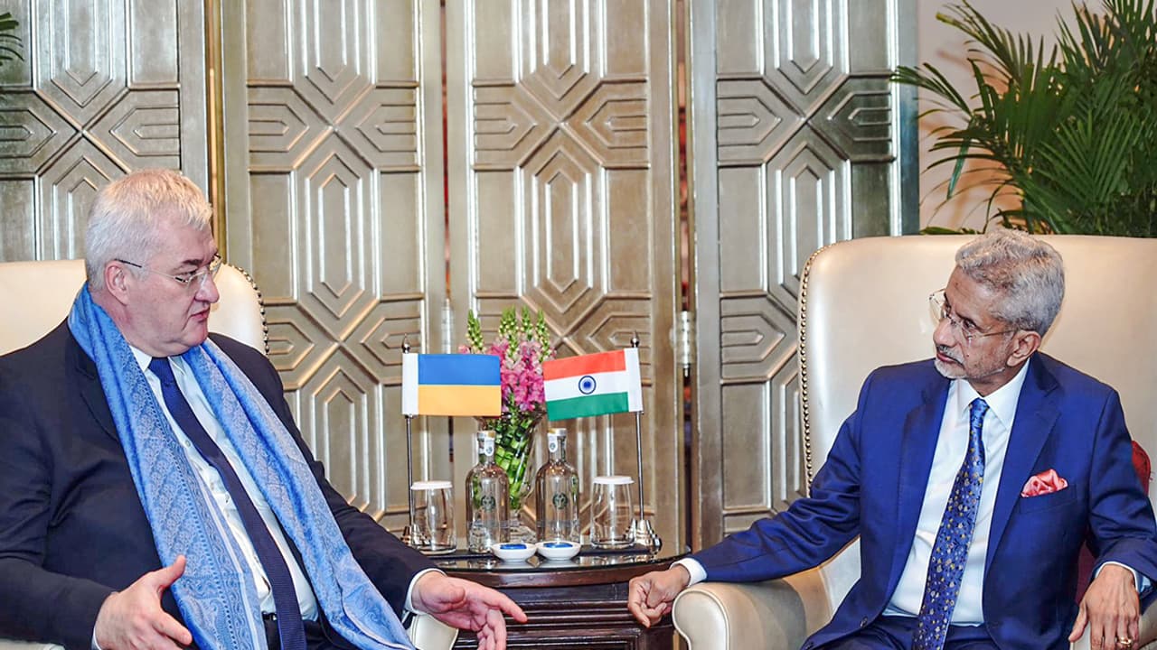 EAM Jaishankar and Ukraine Foreign Minister Andrii Sybiha (File Photo/ANI) EAM Jaishankar and Ukraine Foreign Minister Andrii Sybiha (File Photo/ANI)