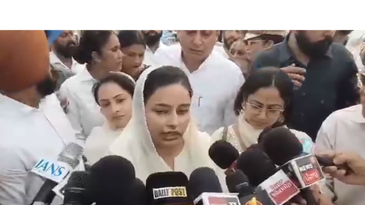 Gurpreet Kaur, wife of Punjab Chief Minister Bhagwant Mann (Photo/ANI) Gurpreet Kaur, wife of Punjab Chief Minister Bhagwant Mann (Photo/ANI)