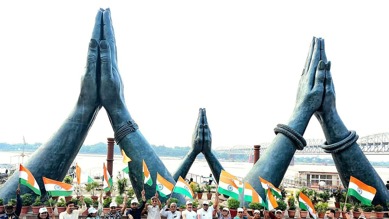 Namami Gange take pledge to clean Ganga river (Photo/Rajesh Shukla) Namami Gange take pledge to clean Ganga river (Photo/Rajesh Shukla)