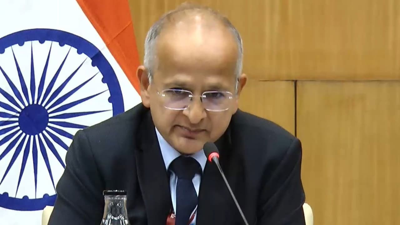Secretary (East) in the Ministry of External Affairs (MEA), Rudrendra Tandon (Photo/YouTube/MEA) Secretary (East) in the Ministry of External Affairs (MEA), Rudrendra Tandon (Photo/YouTube/MEA)