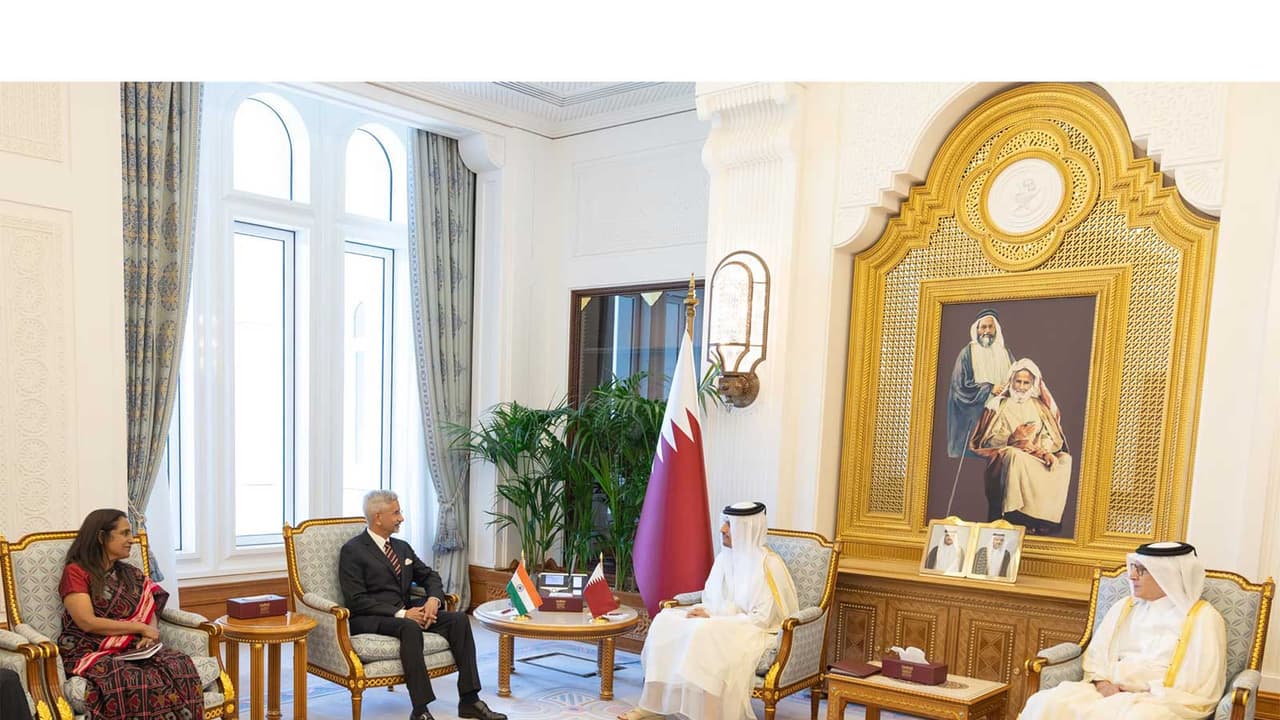 External Affairs Minister S Jaishankar in Qatar (Photo: X@DrSJaishankar) External Affairs Minister S Jaishankar in Qatar (Photo: X@DrSJaishankar)