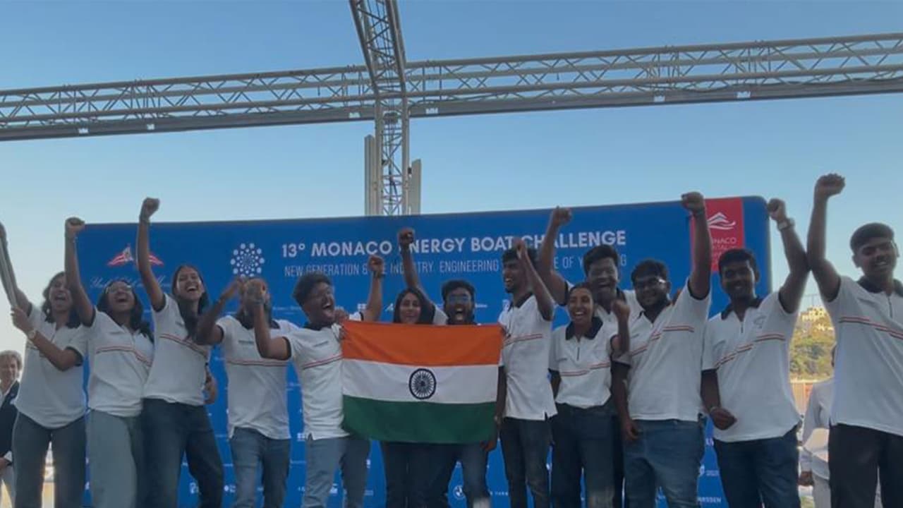 Indian team at Monaco Energy Boat Challenge (Photo/ANI) Indian team at Monaco Energy Boat Challenge (Photo/ANI)