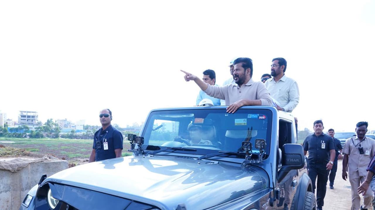 Telangana CM Reddy inspects Mir Alam Tank development works (Photo/CMO) Telangana CM Reddy inspects Mir Alam Tank development works (Photo/CMO)
