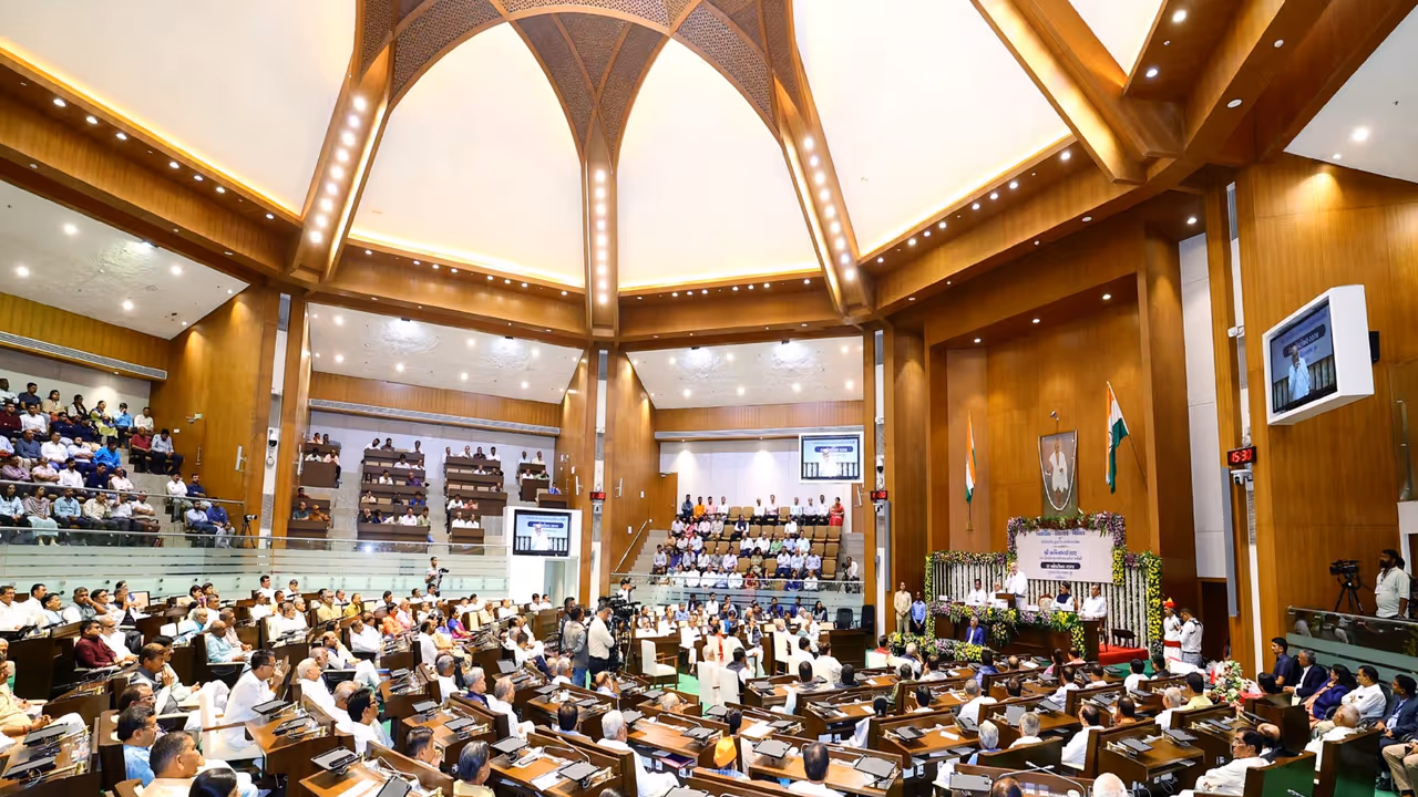 Gujarat Legislative Assembly (File Photo/ANI) Gujarat Legislative Assembly (File Photo/ANI)