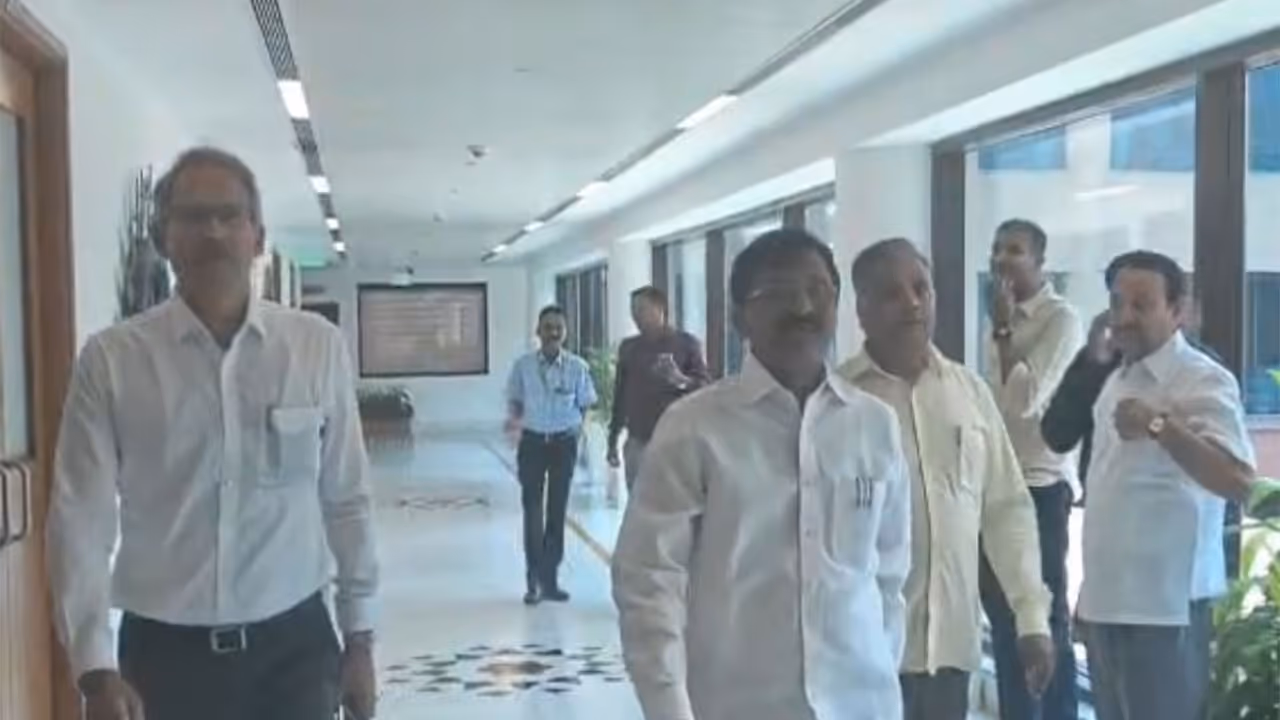 UBT Sena MP's Anil Desai and Sanjay Raut in Parliament (Photo/ANI) UBT Sena MP's Anil Desai and Sanjay Raut in Parliament (Photo/ANI)