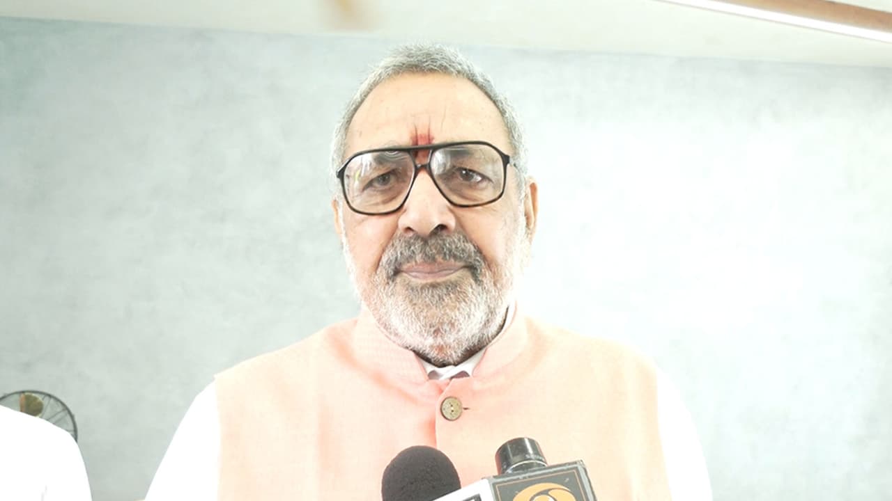 Union Minister of Textiles Giriraj Singh (Photo/ANI) Union Minister of Textiles Giriraj Singh (Photo/ANI)