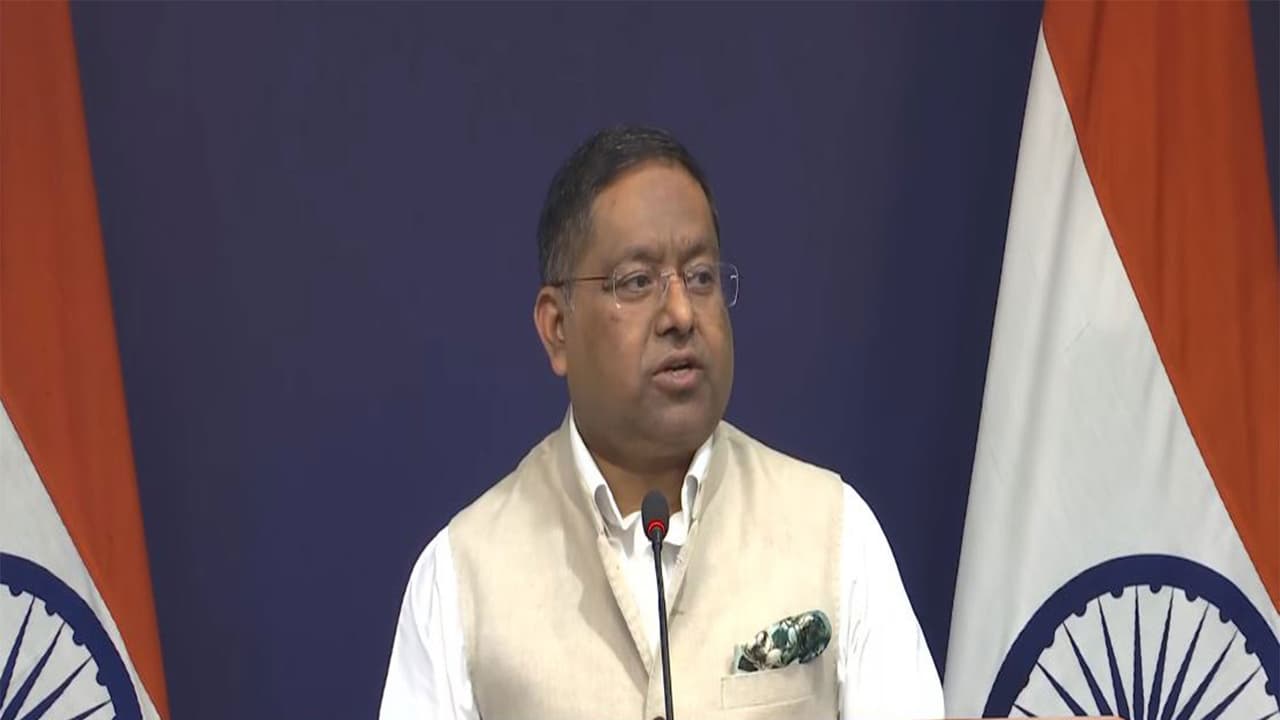 MEA Spokesperson Randhir Jaiswal (Photo/Youtube @MEAIndia) MEA Spokesperson Randhir Jaiswal (Photo/Youtube @MEAIndia)