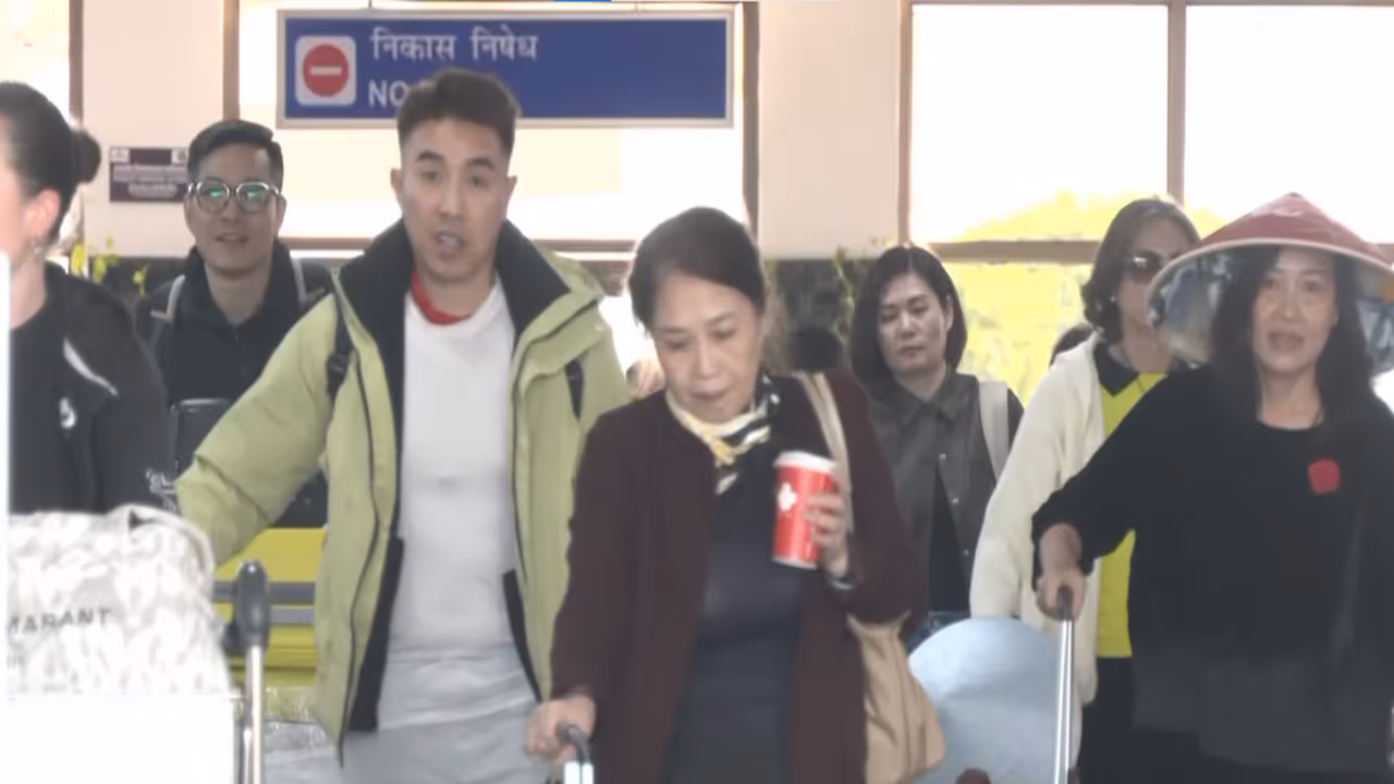 Tourists stranded at Dharamshala Kangra airports amid ongoing tensions between Israel and Iran (Photo/ANI) Tourists stranded at Dharamshala Kangra airports amid ongoing tensions between Israel and Iran (Photo/ANI)