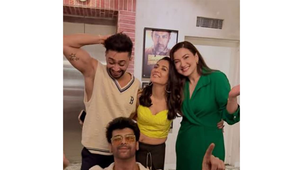 Gauahar Khan, Mini Mathur, Zaid Darbar, Mini Mathur (Image source: Instagram@gauaharkhan) Gauahar Khan, Mini Mathur, Zaid Darbar, Mini Mathur (Image source: Instagram@gauaharkhan)