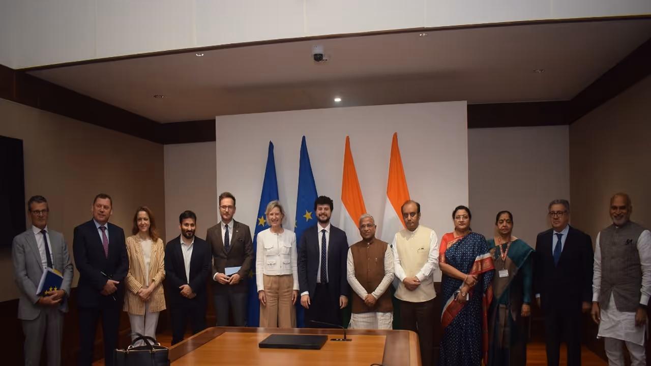 Parliamentary Delegation from the European Parliament (Photo: X@harivansh1956)