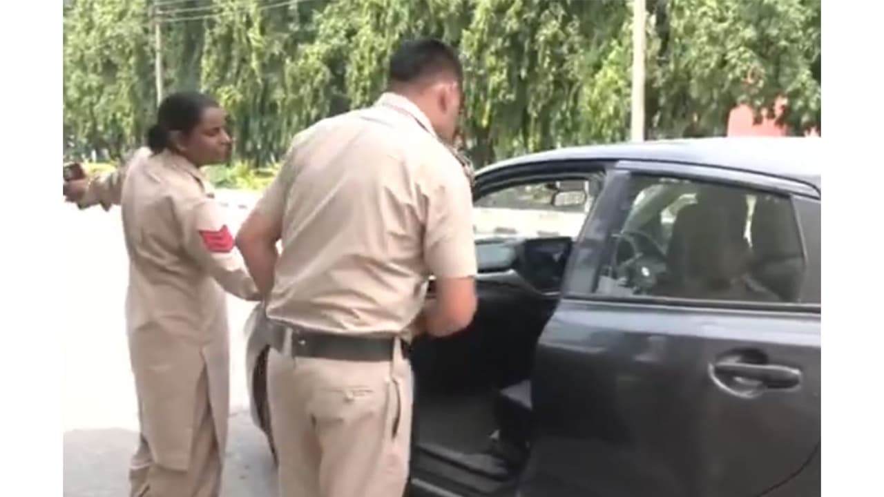 Security tightened in Panjab university campus (Photo/ANI) Security tightened in Panjab university campus (Photo/ANI)