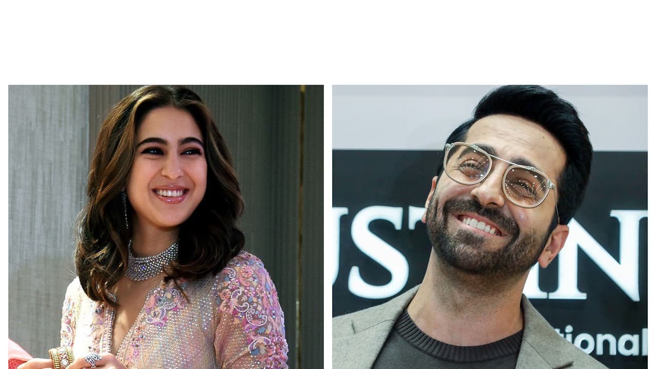 Actors Sara Ali Khan and Ayushmann Khurrana (Image source: ANI) Actors Sara Ali Khan and Ayushmann Khurrana (Image source: ANI)