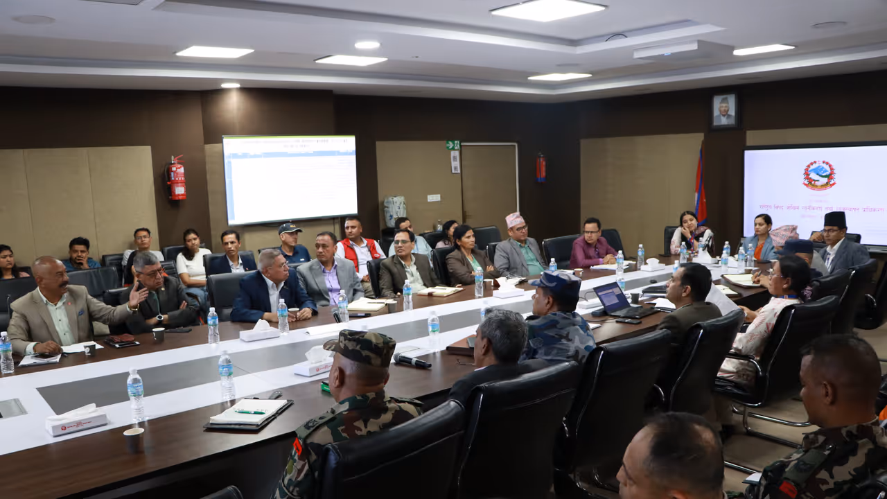 36th meeting of the Executive Committee for Disaster Risk Reduction and Management regarding Nepal floods (Photo/X/@NDRRMA_Nepal) 36th meeting of the Executive Committee for Disaster Risk Reduction and Management regarding Nepal floods (Photo/X/@NDRRMA_Nepal)
