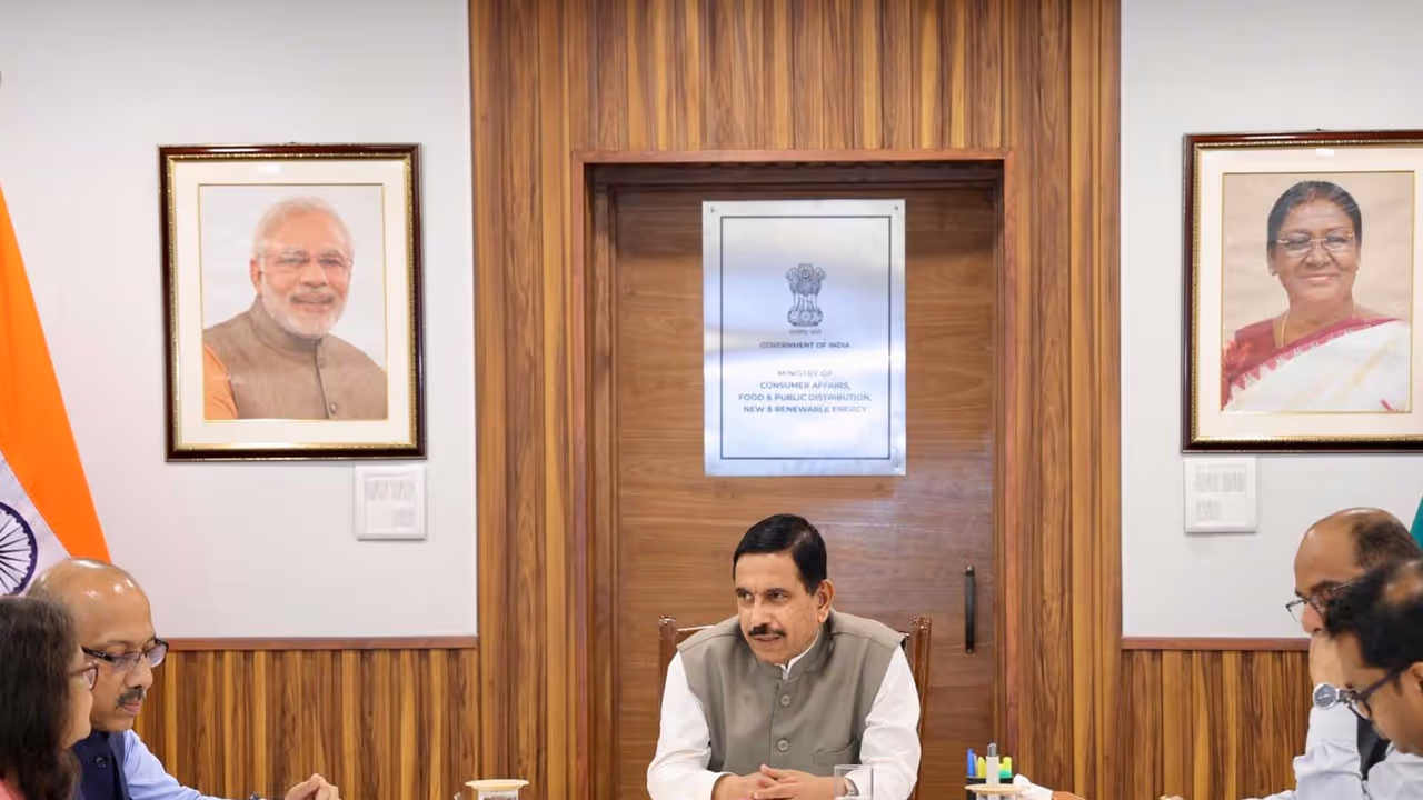 Union Education Minister Pralhad Joshi chairs a high level review meeting (Photo/ @JoshiPralhad) Union Education Minister Pralhad Joshi chairs a high level review meeting (Photo/ @JoshiPralhad)