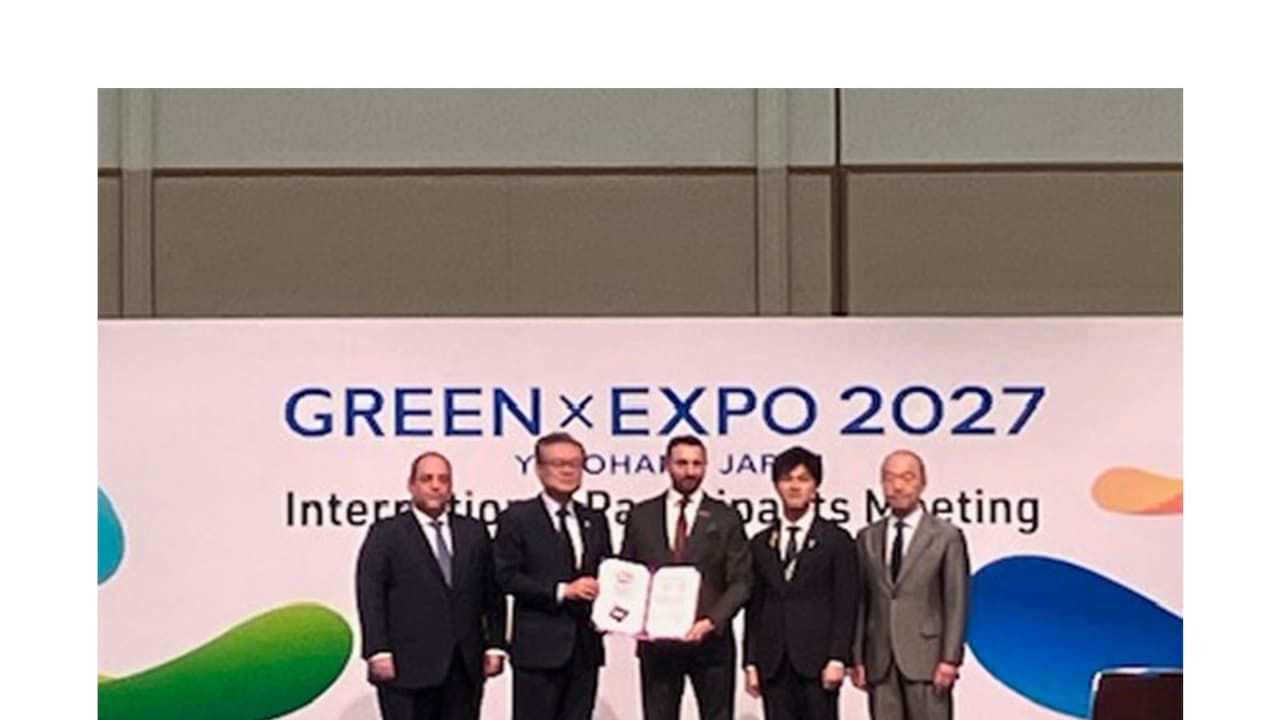 Officials pose for a group photograph during the International Participants Meeting for Green Expo 2027 in Yokohama, Japan. (Image Source: Indian Embassy in Tokyo) Officials pose for a group photograph during the International Participants Meeting for Green Expo 2027 in Yokohama, Japan. (Image Source: Indian Embassy in Tokyo)