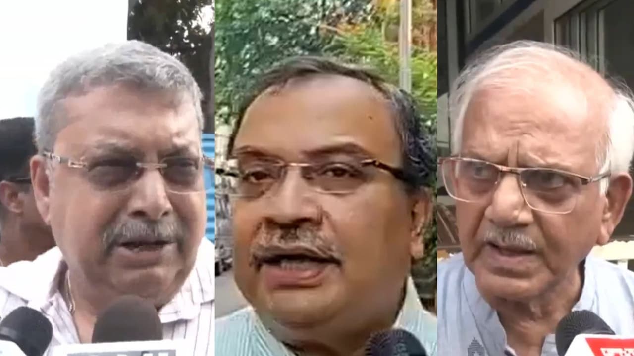 TMC leaders Kalyan Banerjee, Kunal Ghosh and Sovandeb Chattopadhyay (Photo/ANI) TMC leaders Kalyan Banerjee, Kunal Ghosh and Sovandeb Chattopadhyay (Photo/ANI)