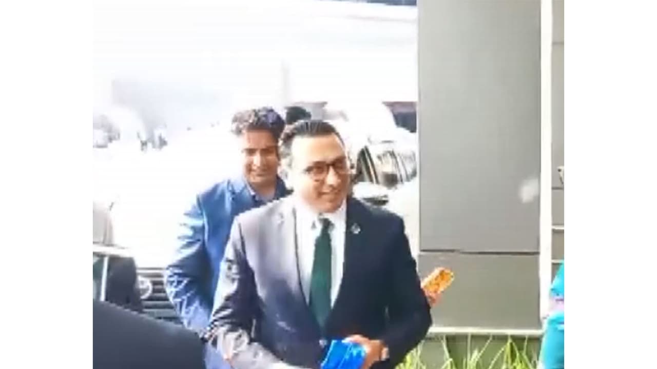 Nepal Finance Minister Swarnim Wagle arrives in Delhi (Photo/ANI) Nepal Finance Minister Swarnim Wagle arrives in Delhi (Photo/ANI)
