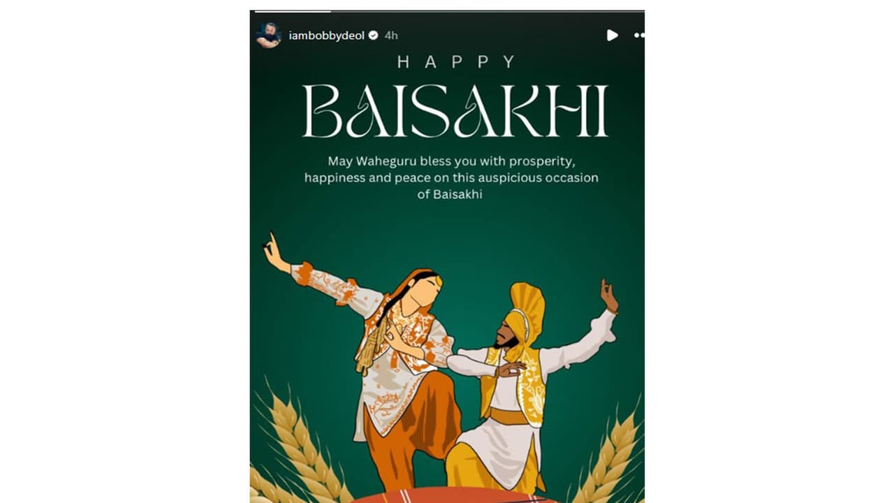 Bobby Deol wishes a Happy Baisakhi (Image source: Instagram@iambobbydeol) Bobby Deol wishes a Happy Baisakhi (Image source: Instagram@iambobbydeol)