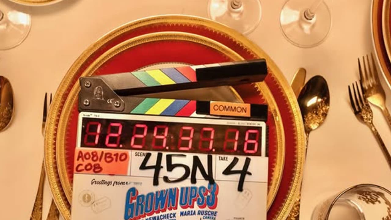 'Grown Ups 3' filming underway (Photo/Instagram/@adamsandler) 'Grown Ups 3' filming underway (Photo/Instagram/@adamsandler)