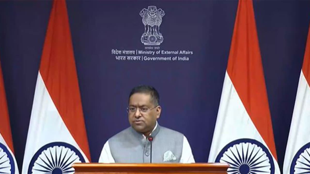Ministry of External Affairs Spokesperson Randhir Jaiswal (Photo/Youtube@MEAIndia) Ministry of External Affairs Spokesperson Randhir Jaiswal (Photo/Youtube@MEAIndia)