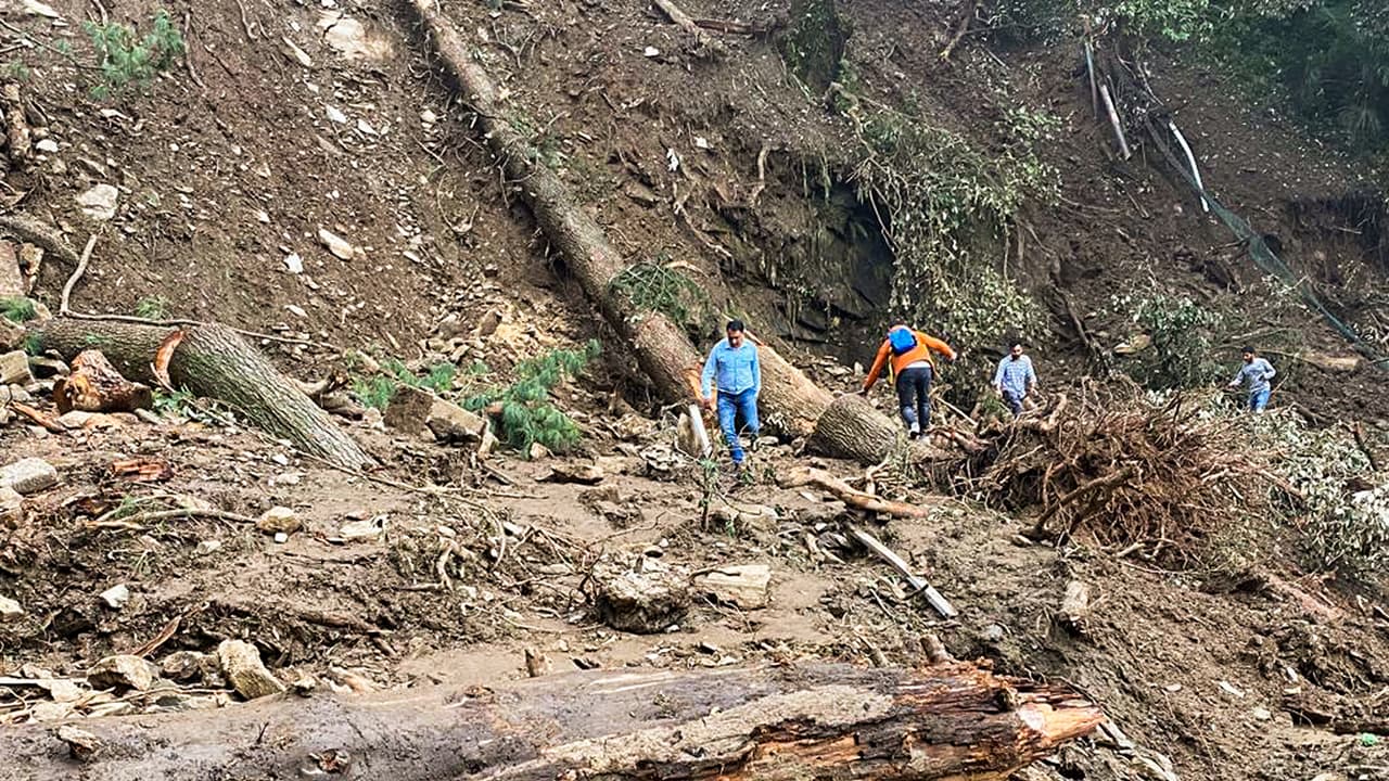 An earlier visual of damage caused due to floods in Himachal Pradesh (Photo/ANI) An earlier visual of damage caused due to floods in Himachal Pradesh (Photo/ANI)