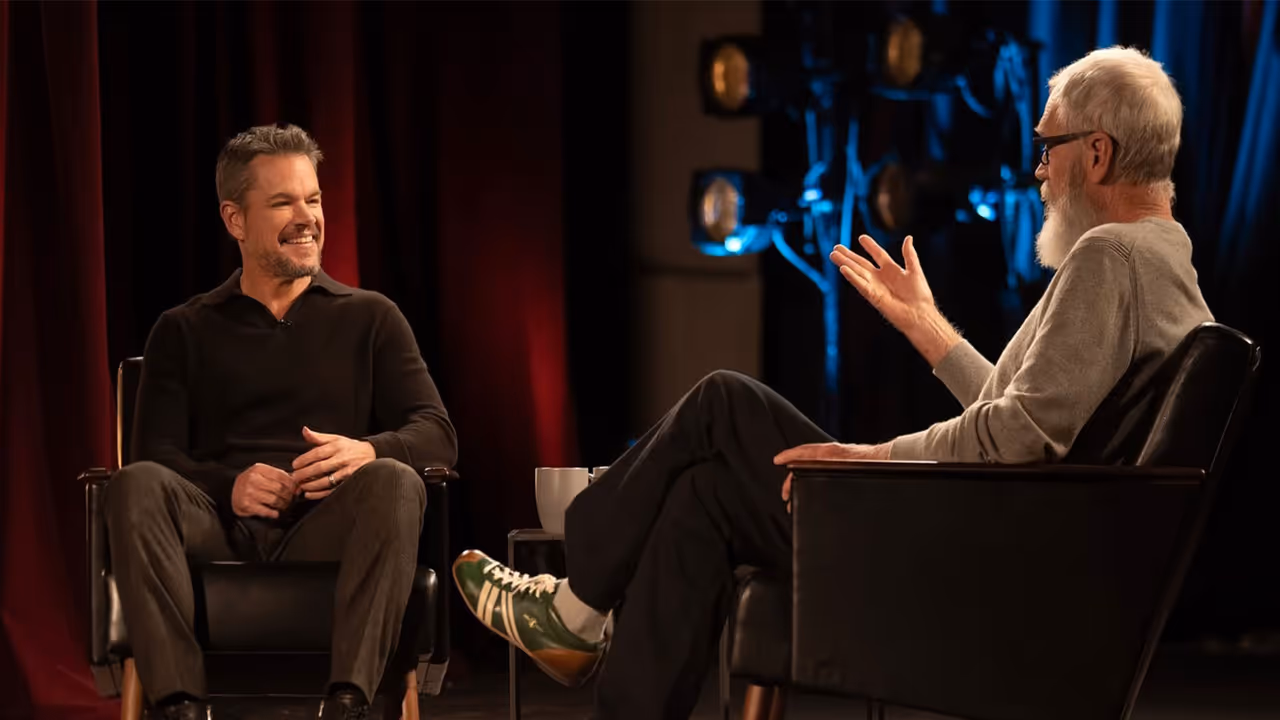 David Letterman with Matt Damon (Photo/Instagram@DavidLetterman) David Letterman with Matt Damon (Photo/Instagram@DavidLetterman)