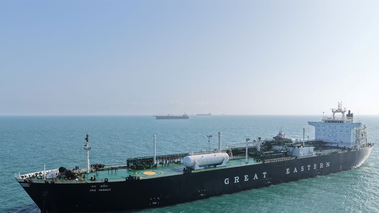 essel carrying LPG (Photo/Deendayal Port Authority Kandla) essel carrying LPG (Photo/Deendayal Port Authority Kandla)