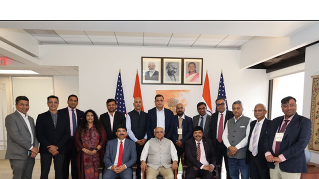 Gujarat delegation, led by Chief Minister Bhupendra Patel (Photo/Gujarat CMO) Gujarat delegation, led by Chief Minister Bhupendra Patel (Photo/Gujarat CMO)