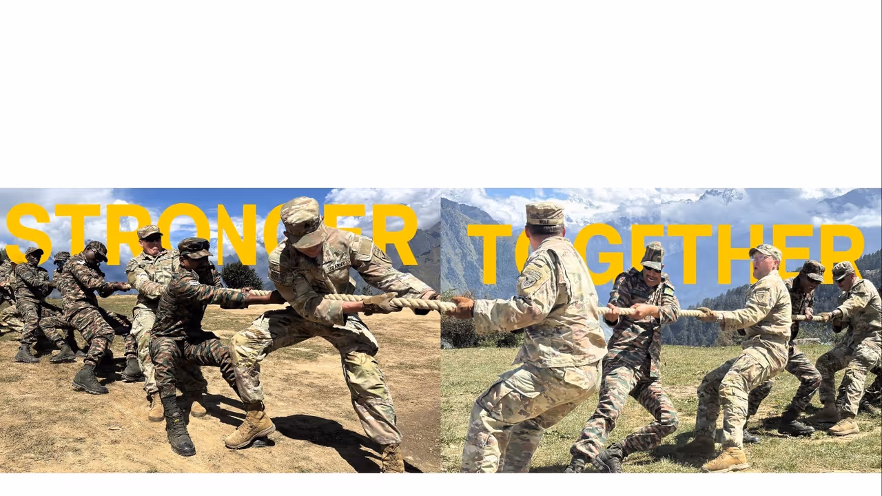 Indian, US armies bond over tug of war during Yudh Abhyas 2026 (Photo/X@USARPAC) Indian, US armies bond over tug of war during Yudh Abhyas 2026 (Photo/X@USARPAC)
