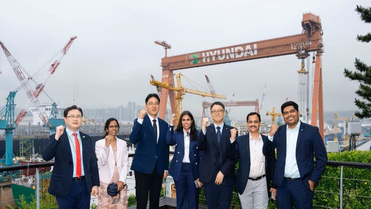 Govt assures support for HD Hyundai's proposed Shipyard Project (Photo/X@Guidance_TN) Govt assures support for HD Hyundai's proposed Shipyard Project (Photo/X@Guidance_TN)