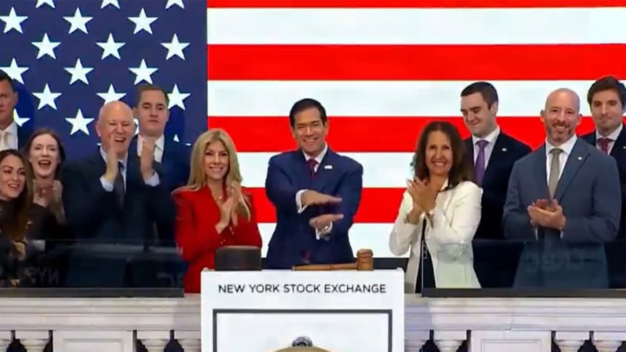 US Secretary of State Marco Rubio rings the opening bell at New York Stock Exchange (Photo/@StateDept) US Secretary of State Marco Rubio rings the opening bell at New York Stock Exchange (Photo/@StateDept)