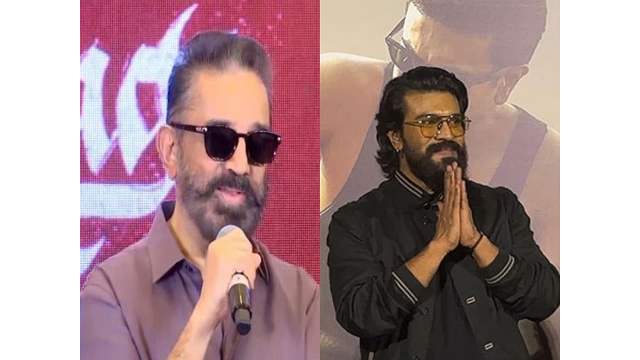 Kamal Haasan (Image source/ANI), Ram Charan (Image Source: ANI) Kamal Haasan (Image source/ANI), Ram Charan (Image Source: ANI)