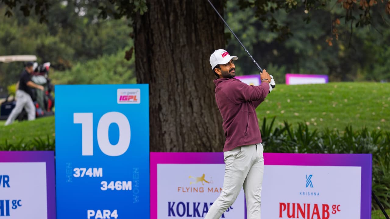Manav Shah in action in the Indian Golf Premier League. (Photo: IGPL) Manav Shah in action in the Indian Golf Premier League. (Photo: IGPL)