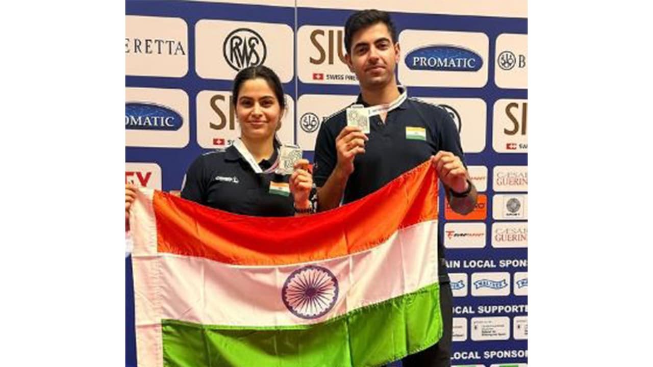 Manu Bhaker (left) and Samrat Rana (right) Manu Bhaker (left) and Samrat Rana (right)