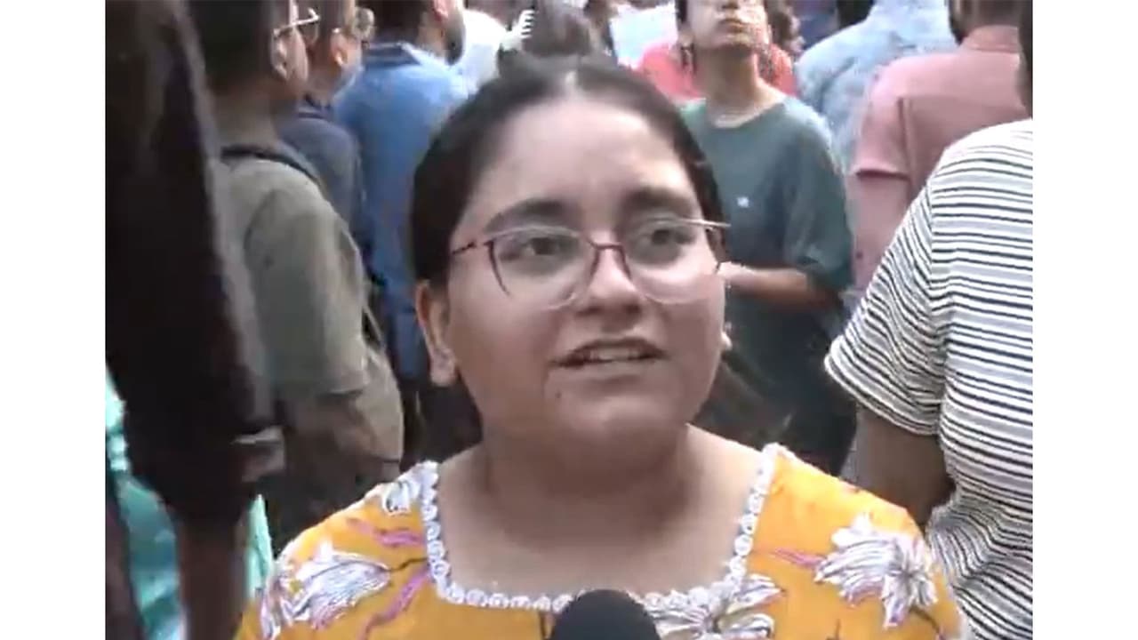 A NEET candidate shares her feedback (Photo/ANI) A NEET candidate shares her feedback (Photo/ANI)