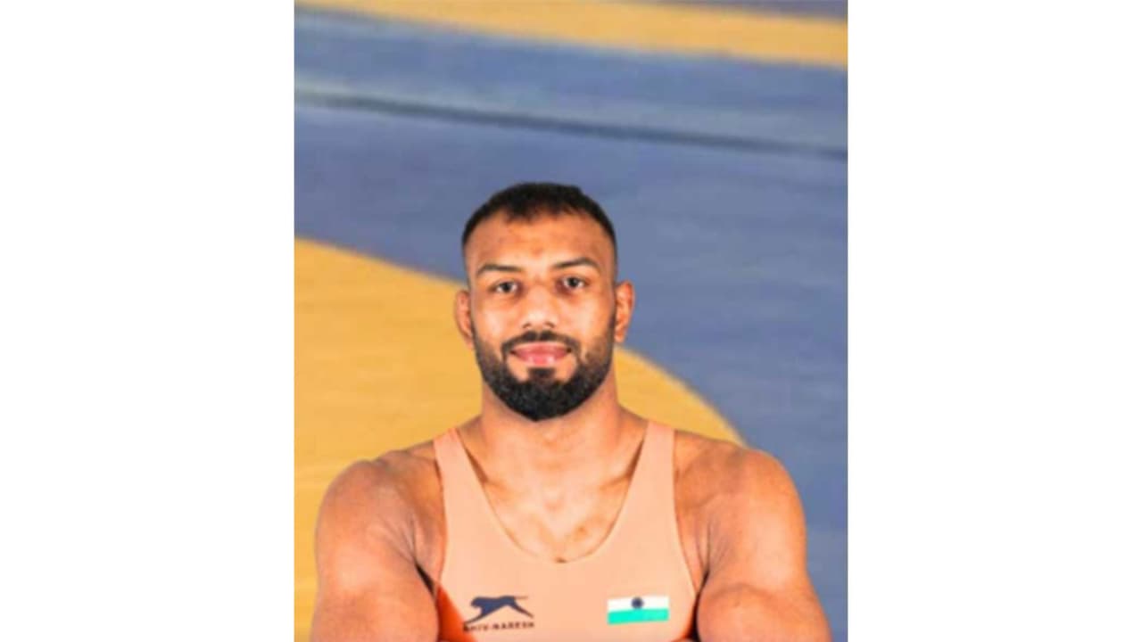 India's greco roman wrestler Nitesh Siwach (Photo: X/ @Media_SAI) India's greco roman wrestler Nitesh Siwach (Photo: X/ @Media_SAI)