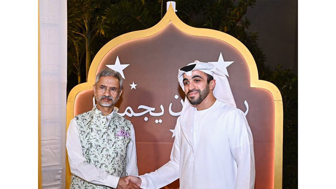 Abdulnasser Alshaali, UAE's Ambassador to India with EAM S Jaishankar (Photo/@aj_alshaali) Abdulnasser Alshaali, UAE's Ambassador to India with EAM S Jaishankar (Photo/@aj_alshaali)