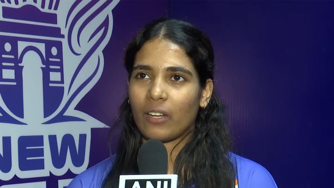Indian badminton player Treesa Jolly (Photo: ANI) Indian badminton player Treesa Jolly (Photo: ANI)
