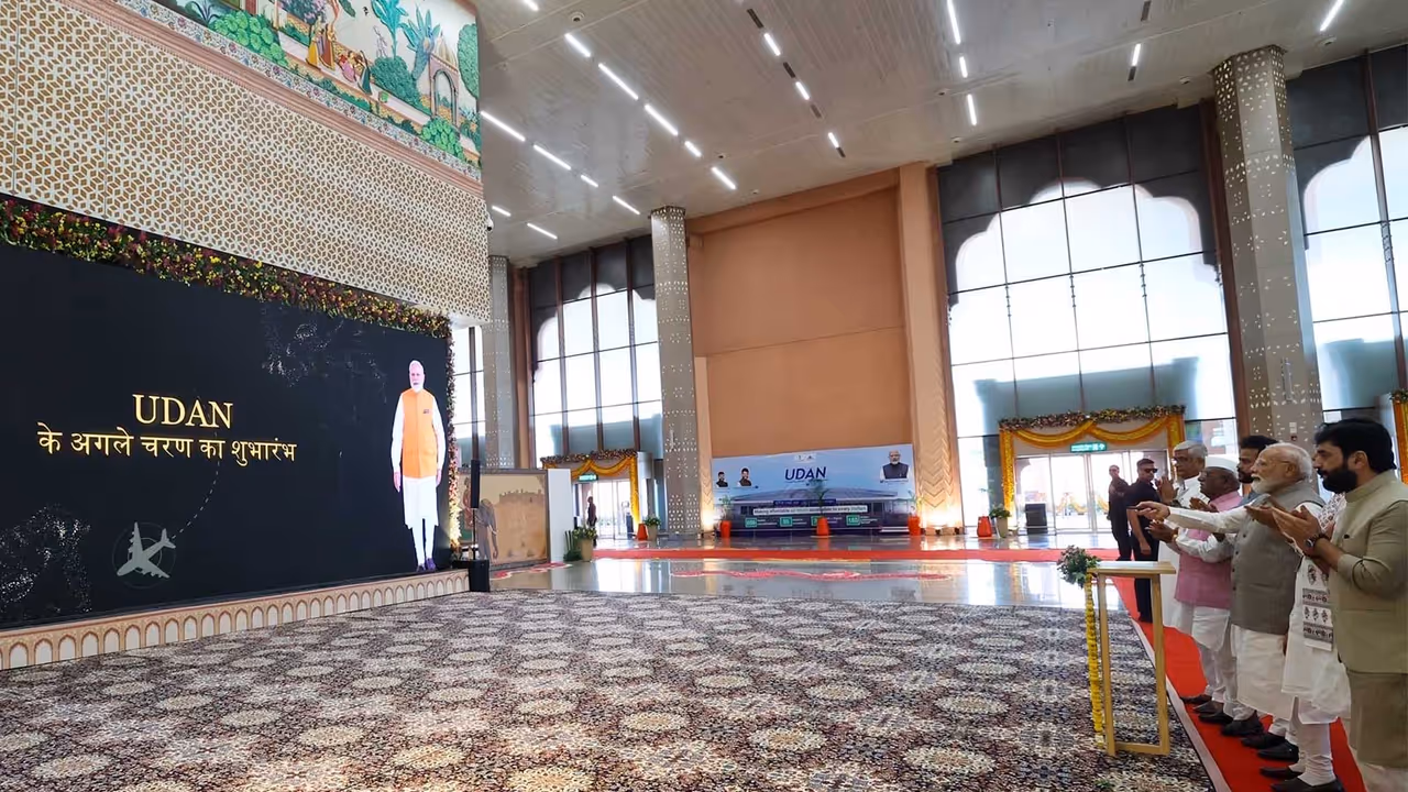 Prime Minister Narendra Modi launches Viksit UDAN (Photo/ Ministry of Civil Aviation) Prime Minister Narendra Modi launches Viksit UDAN (Photo/ Ministry of Civil Aviation)
