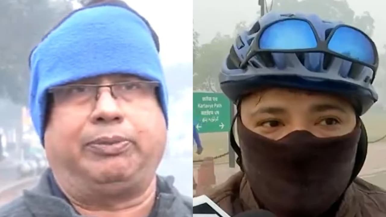 Residents voice concern over severe air quality index in Delhi. (Photo/ANI) Residents voice concern over severe air quality index in Delhi. (Photo/ANI)